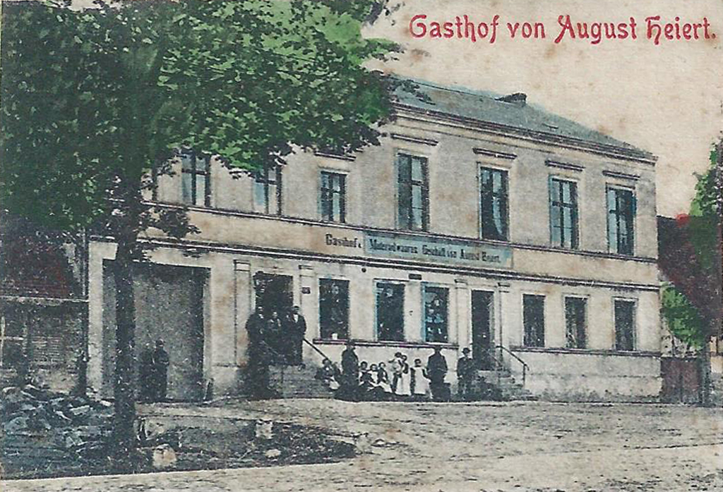 Historische Postkarte Gasthof Zur Eisenbahn Friedrichswalde 1905
